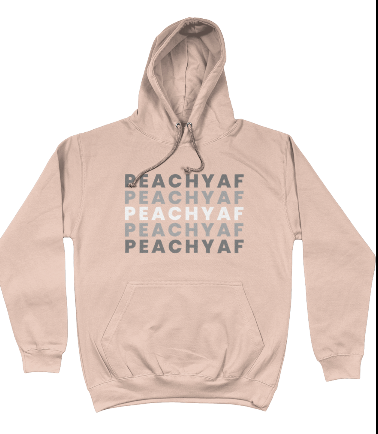 Peachy AF Hoodie - Wear Your Sobriety with Honour