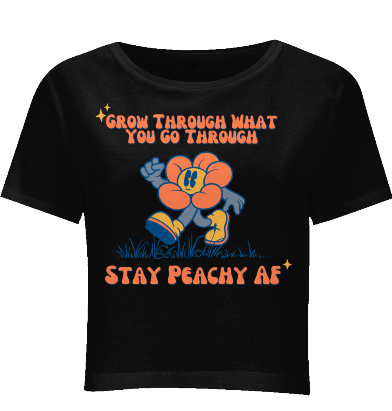 Grow Through What You Go Through Cropped T-shirt